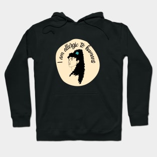 I am allergic to humans - Dark turquoise Hoodie